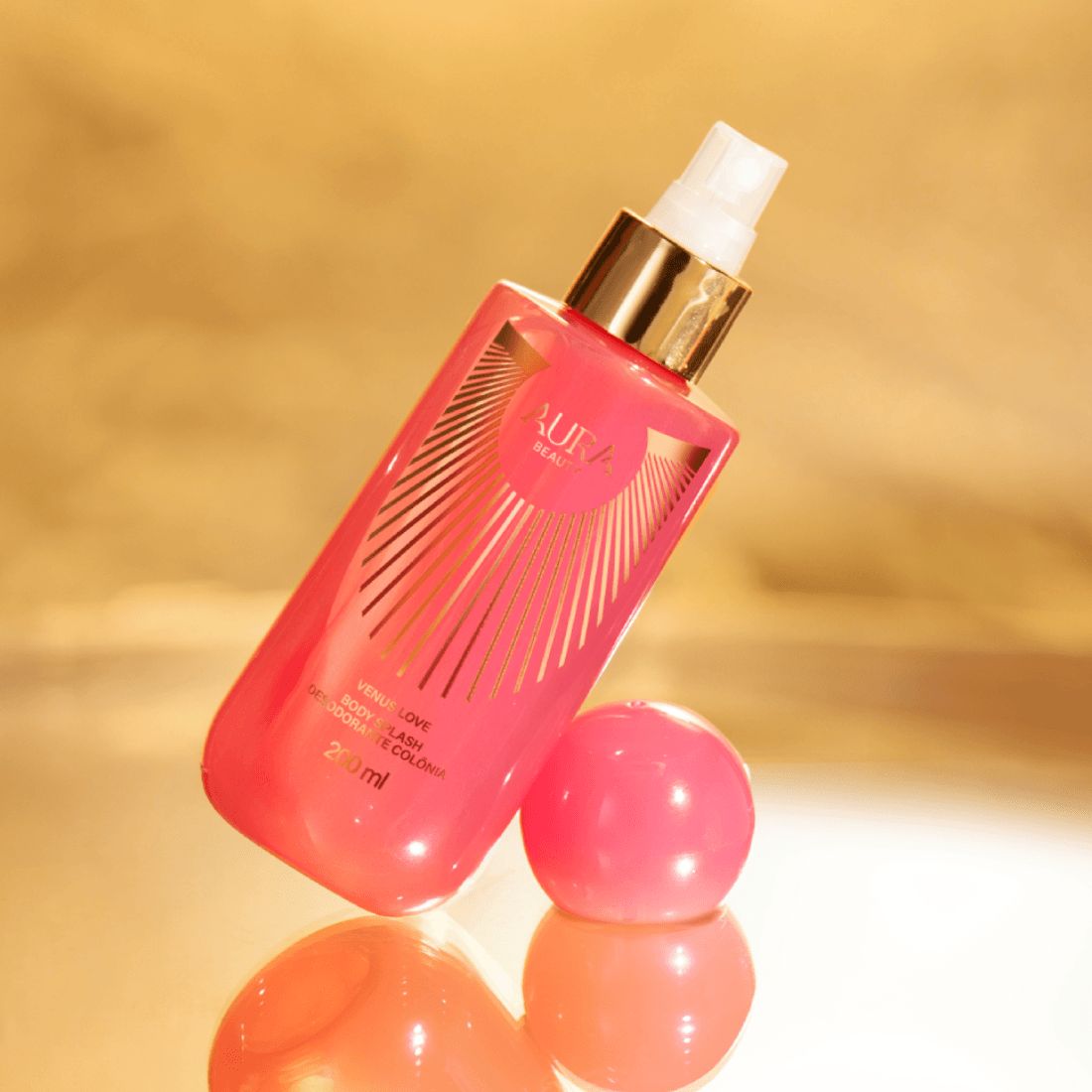Miniatura 3 do produto Body Splash Desodorante Colônia Aura Beauty Venus Love 200ml