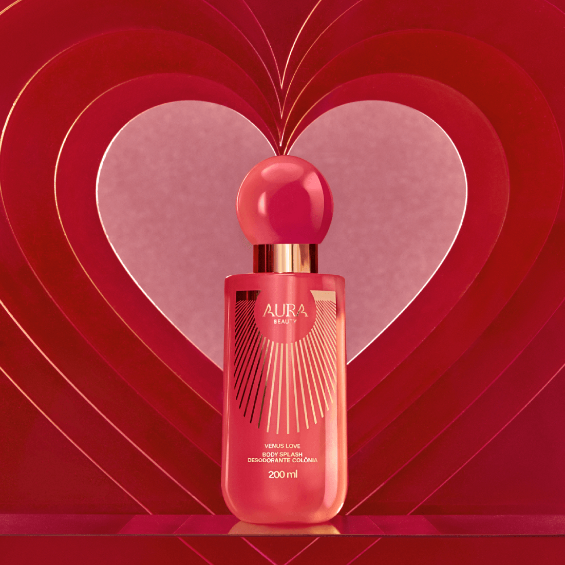 Miniatura 9 do produto Body Splash Desodorante Colônia Aura Beauty Venus Love 200ml