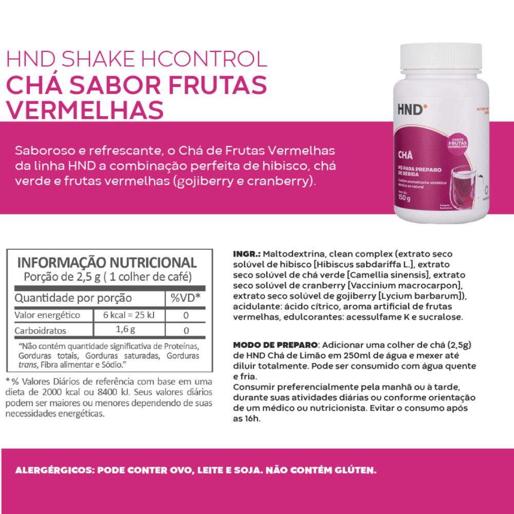 Miniatura 2 do produto Chá Sabor Frutas Vermelhas 150g