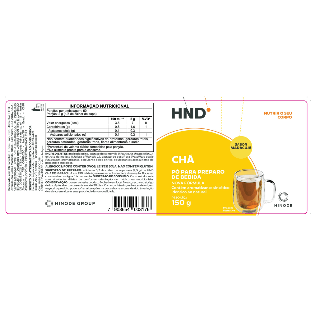 Miniatura 2 do produto Chá Sabor Maracujá 150g