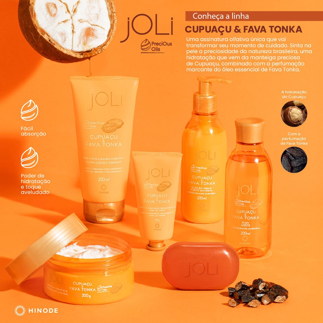 Miniatura 5 do produto Creme para as Mãos Joli Cupuaçu e Fava Tonka 50g