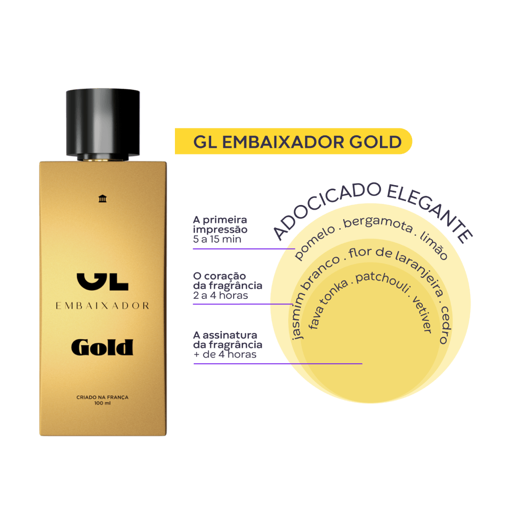 Miniatura 4 do produto GL Embaixador Gold Desodorante Colônia.