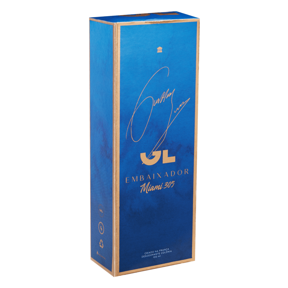 Miniatura 7 do produto GL Embaixador Miami 305 Gusttavo Lima Deo Colônia 100ml