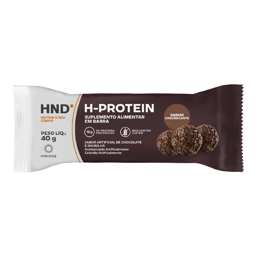 H- Protein Suplemento Alimentar em barra Sabor Chocrocante HND 40g