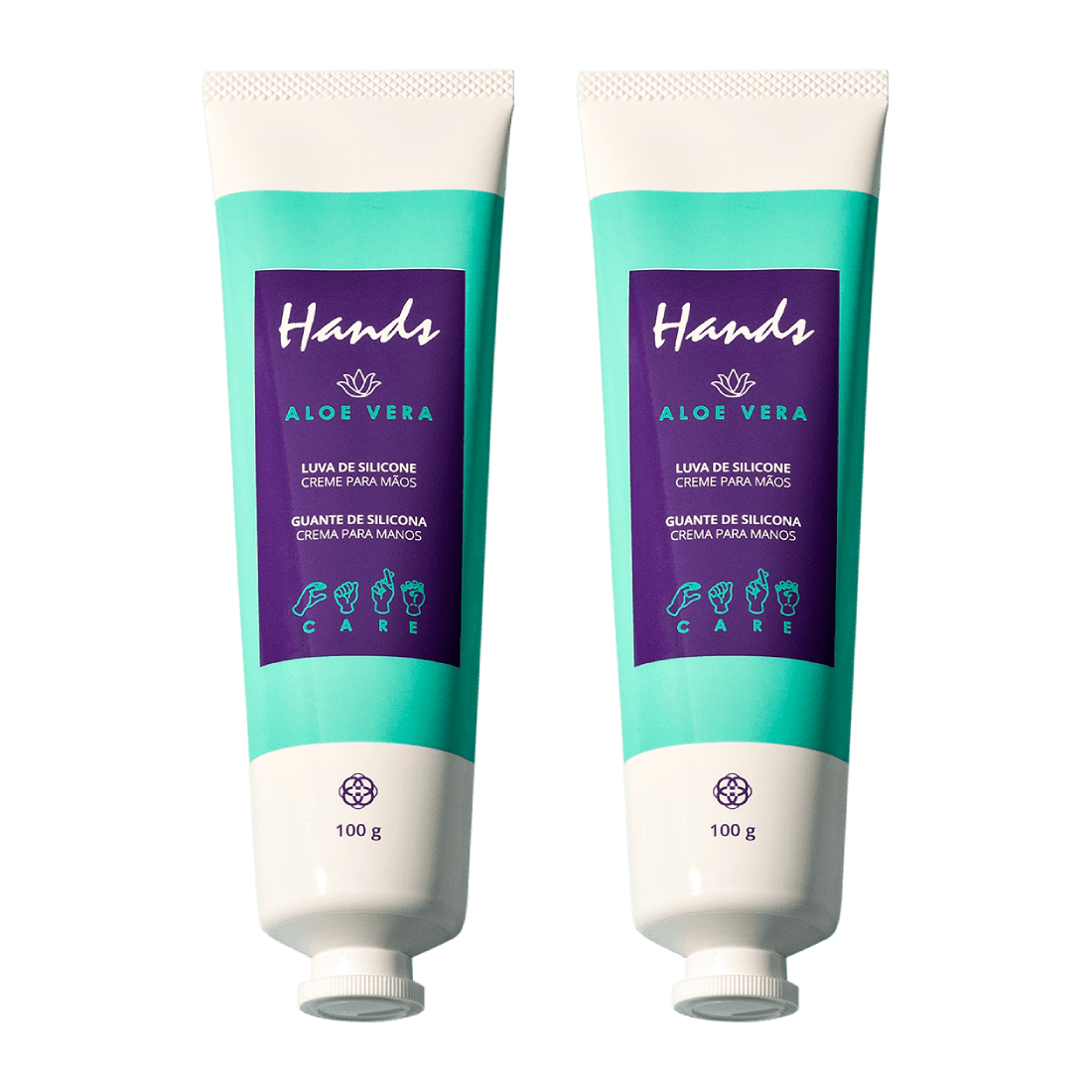 Kit 2 luvas de silicone Hands Alo e Vera 100g