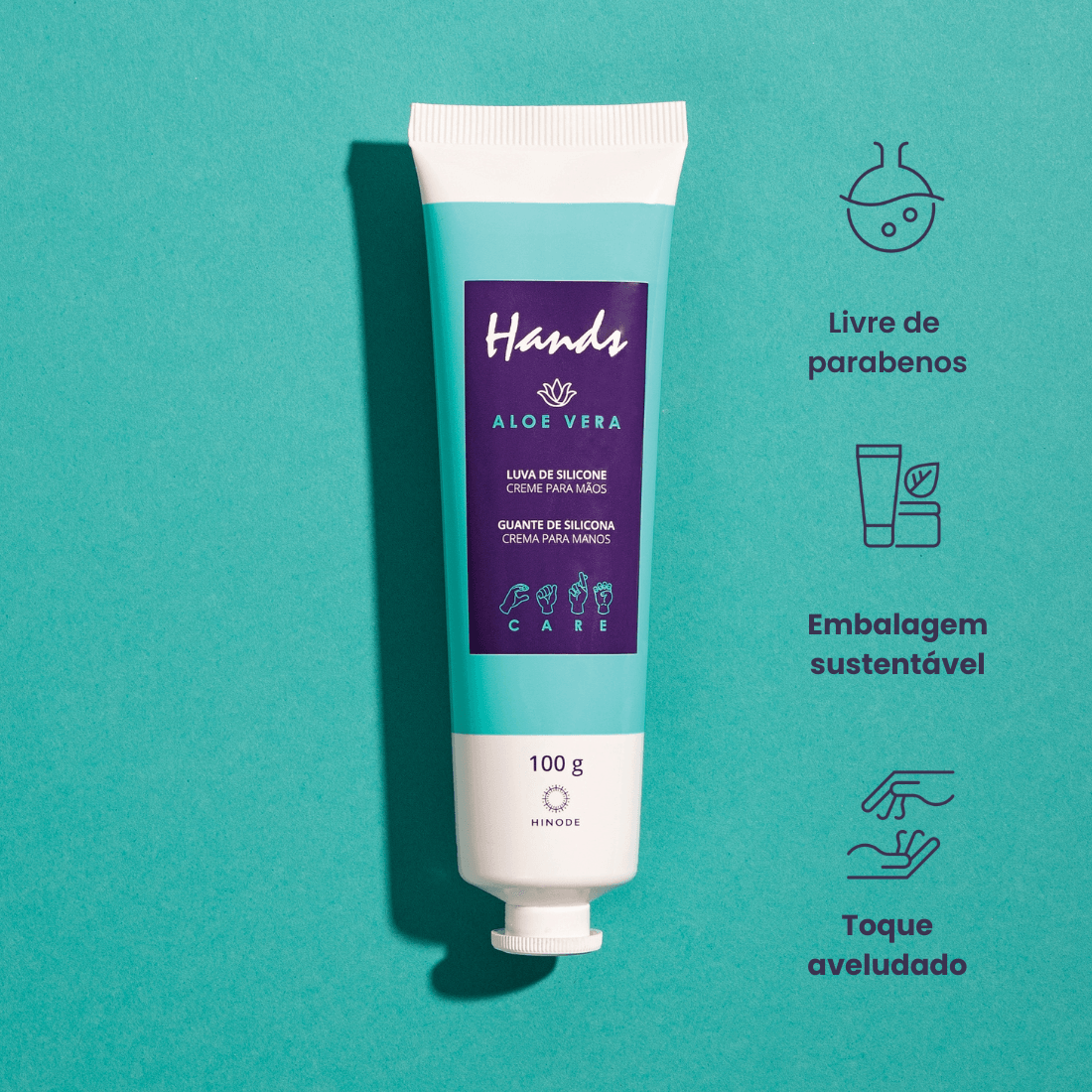 Miniatura 3 do produto Kit 2 luvas de silicone Hands Alo e Vera 100g