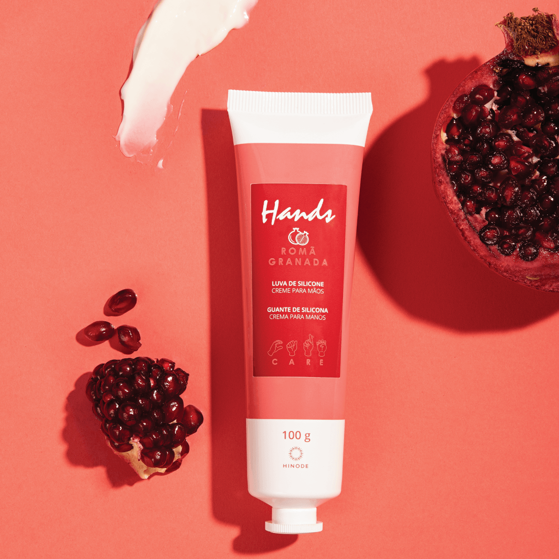 Miniatura 2 do produto Kit 2 Luvas De Silicone Romã Creme Para As Mãos Hands 100g