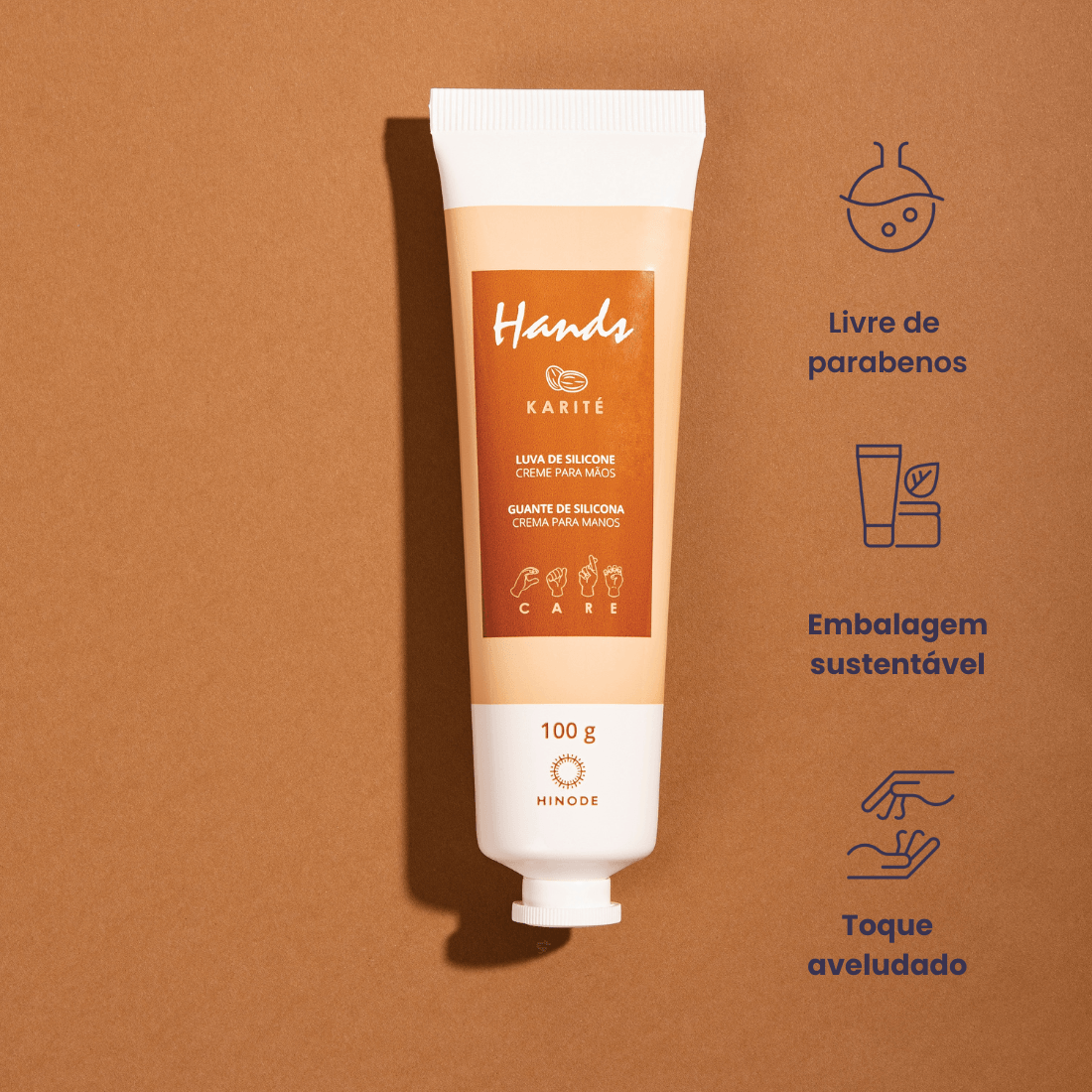 Miniatura 2 do produto Kit 3 Luva De Silicone Karité Creme Para As Mãos Hands 100g