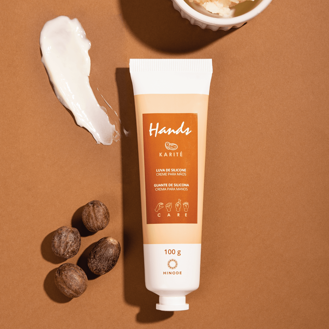 Miniatura 5 do produto Kit 3 Luva De Silicone Karité Creme Para As Mãos Hands 100g