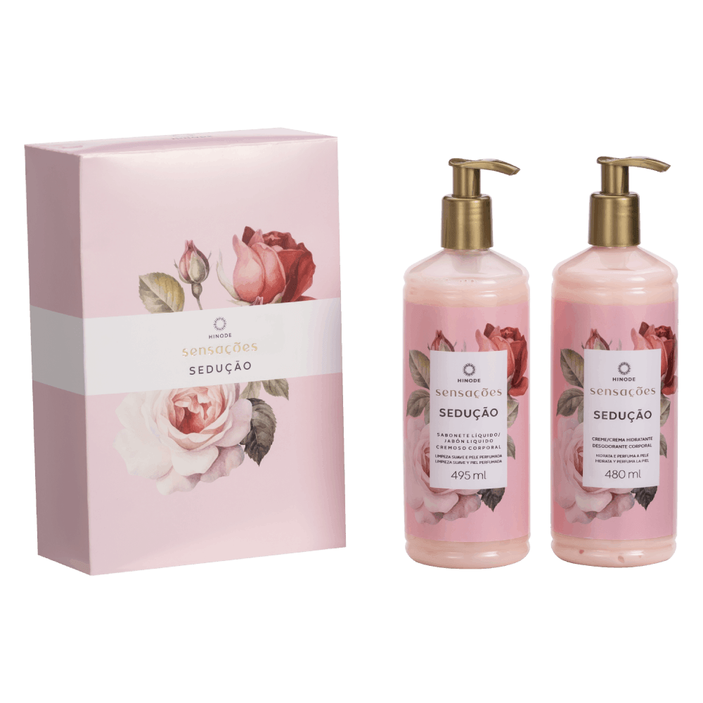 Kit Creme Corporal e Sabonete Liquido Sensações Sedução