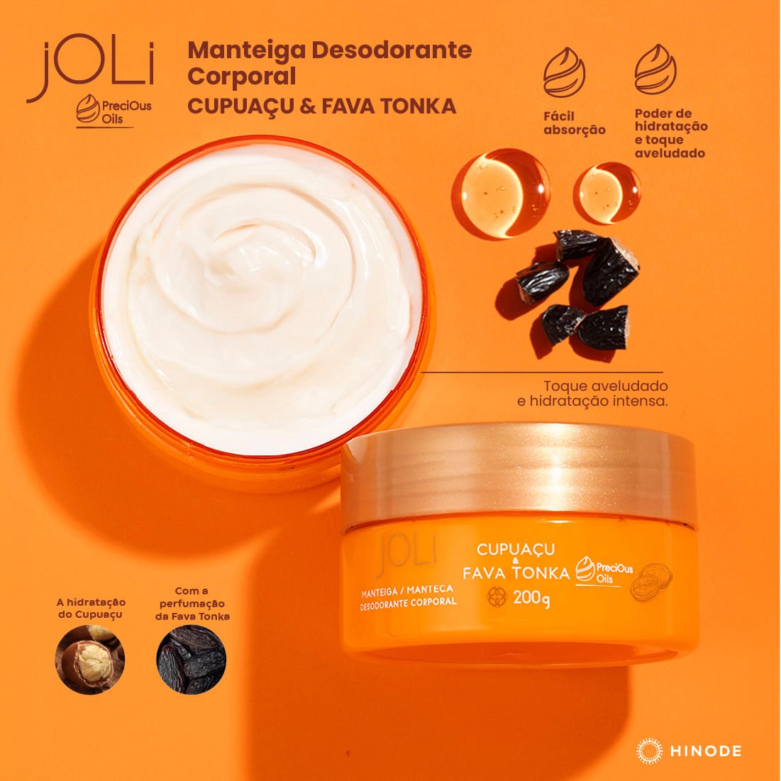 Miniatura 2 do produto Manteiga Corporal Joli Cupuaçu e Fava Tonka 200ml