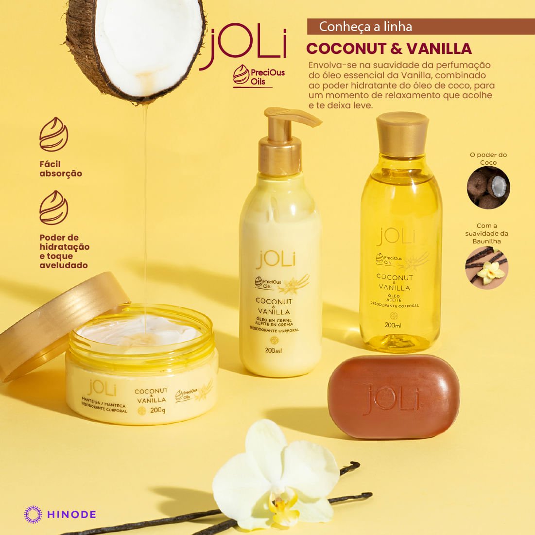 Miniatura 3 do produto Manteiga Corporal Joli Vanilla e Coco 200g