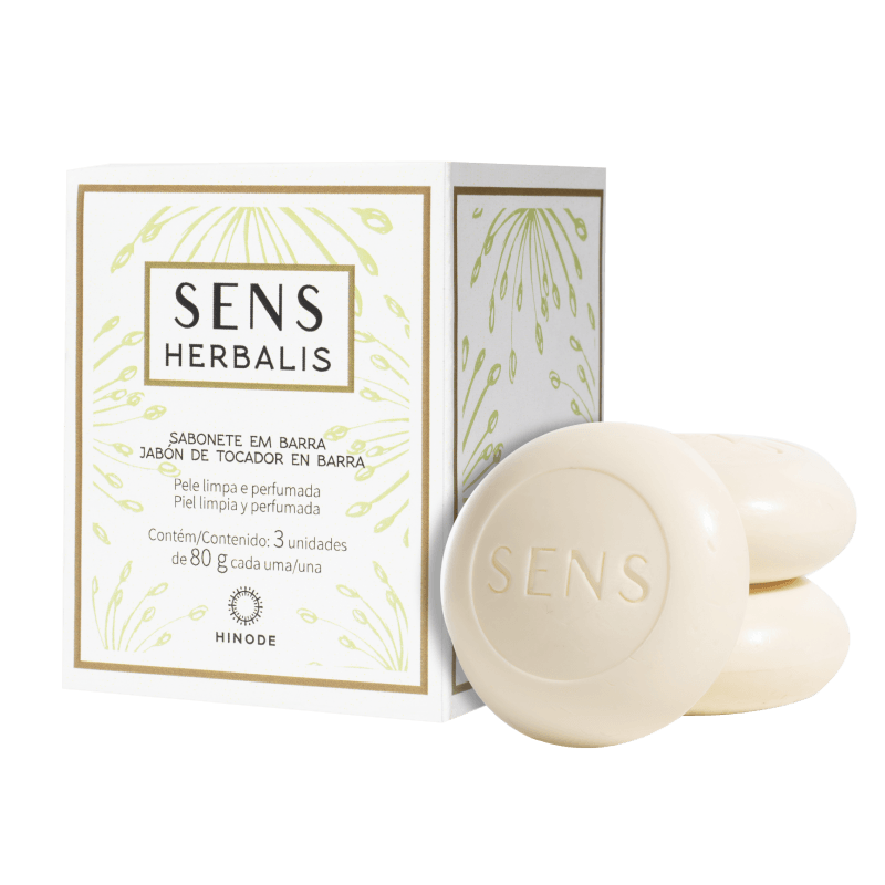 Sabonete em Barras Sens Herbalis Hinode Com 3 Unidades 80g
