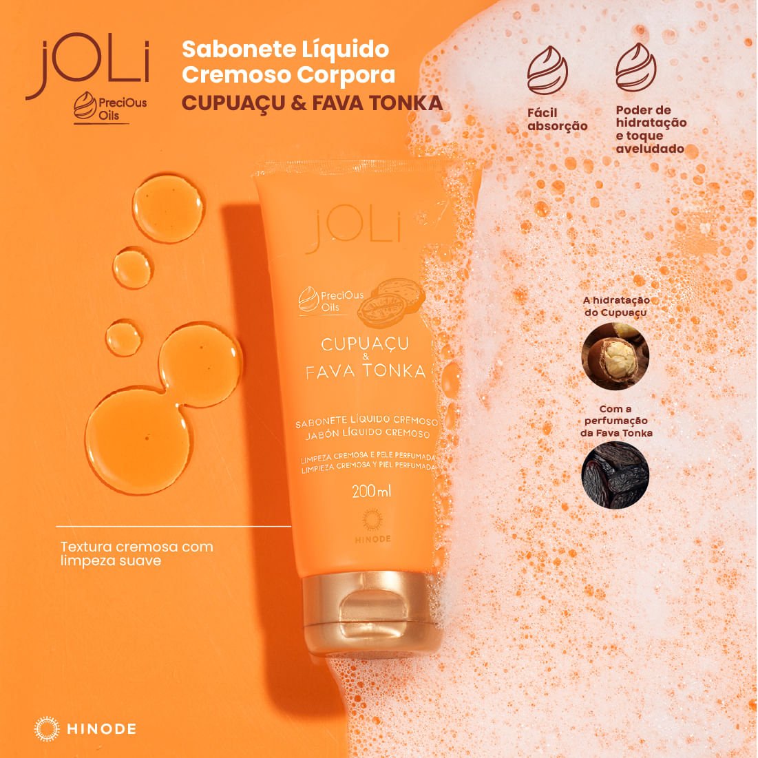 Miniatura 5 do produto Sabonete Líquido Cremoso Joli Cupuaçu & Fava Tonka 200ml