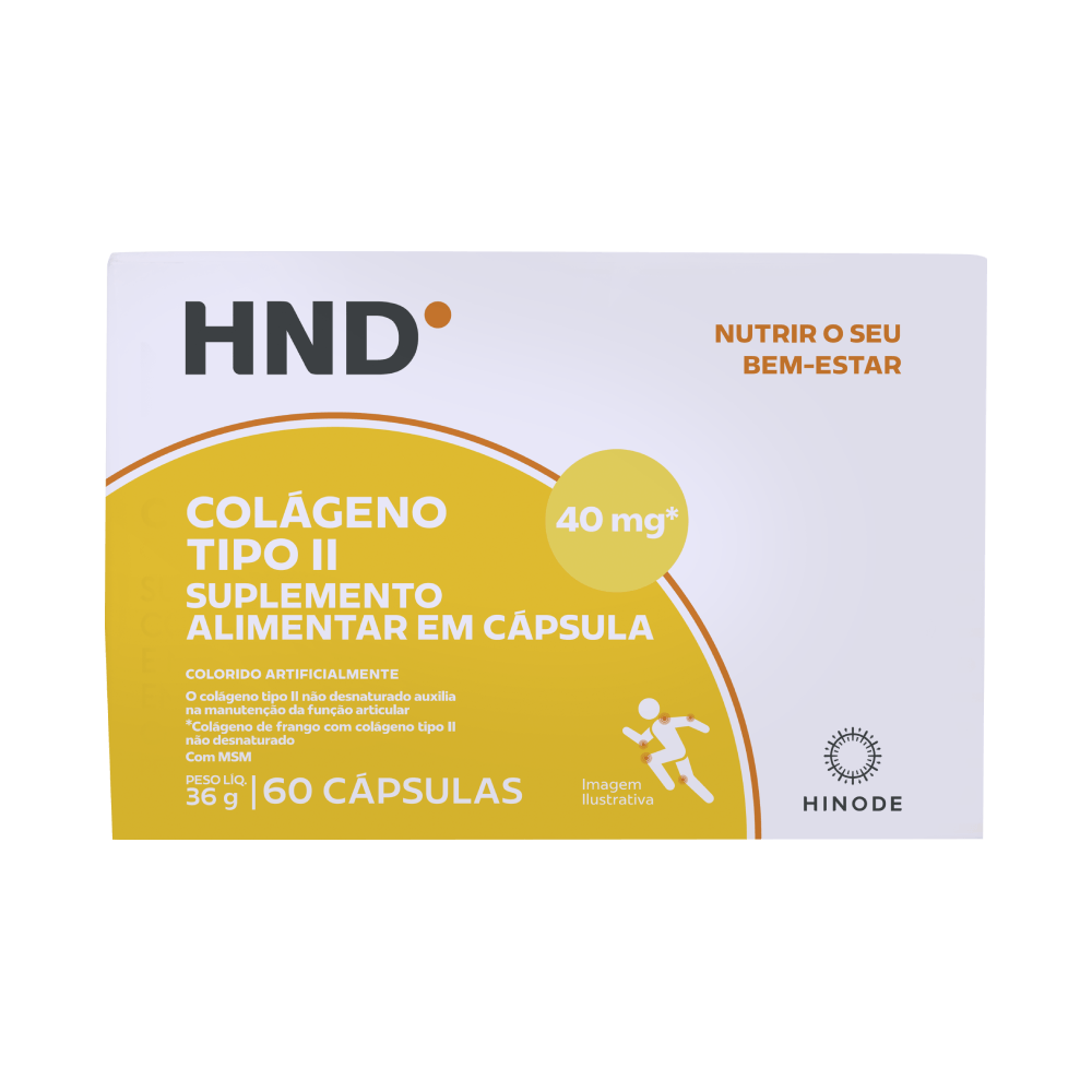 Suplemento Alimentar Colágeno Tipo II HND 60 Cápsulas
