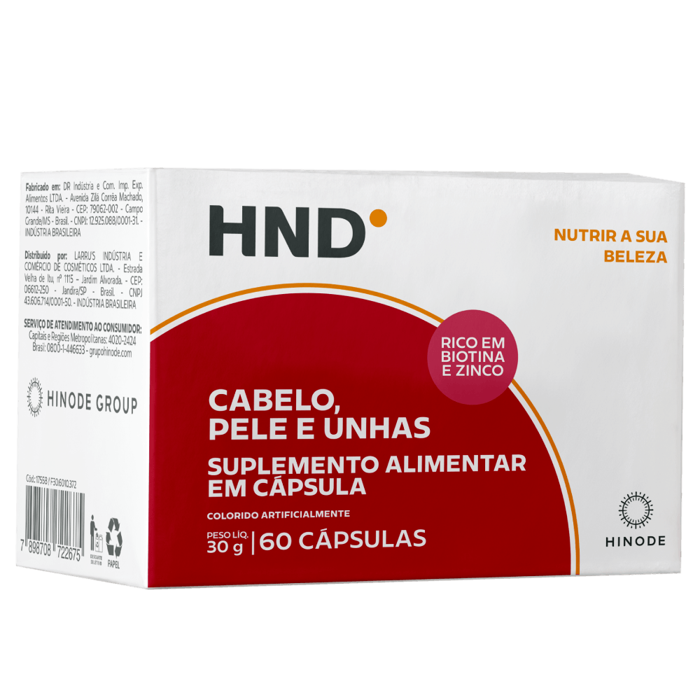 Imagem 6 de Suplemento Alimentar em Cápsula Cabelo, Pele e Unha HND