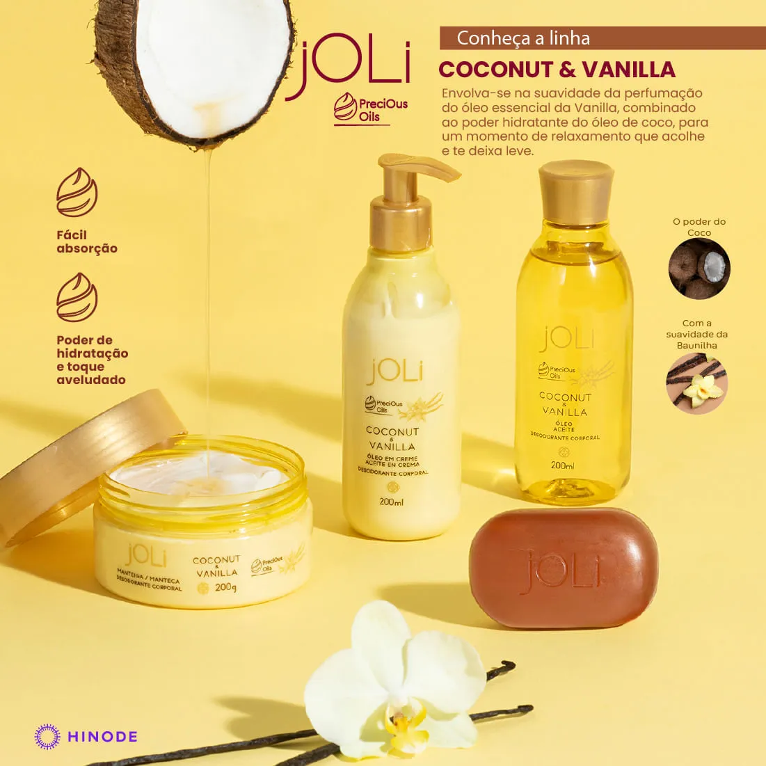 Imagem 6 de Óleo Desodorante Corporal Joli Vanilla e Coco 200ml