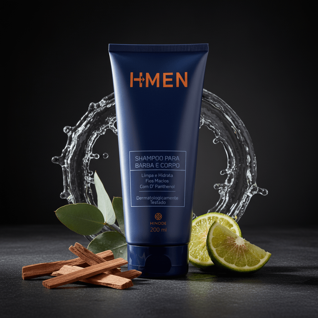 Imagem 2 de Shampoo Para Cabelo E Barba H-Men 200ml