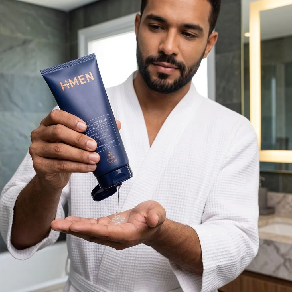 Imagem 5 de Shampoo Para Cabelo E Barba H-Men 200ml