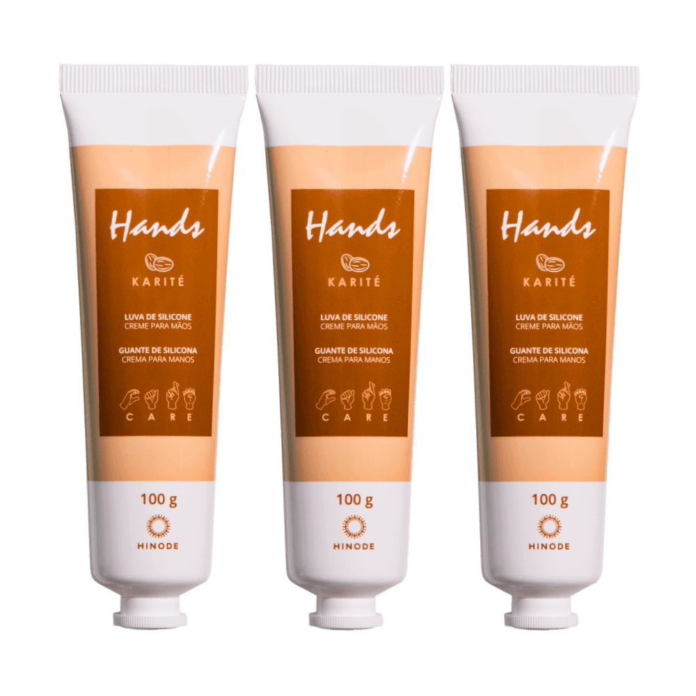 Imagem 2 de Kit 3 Luvas De Silicone Karité Hands 100g