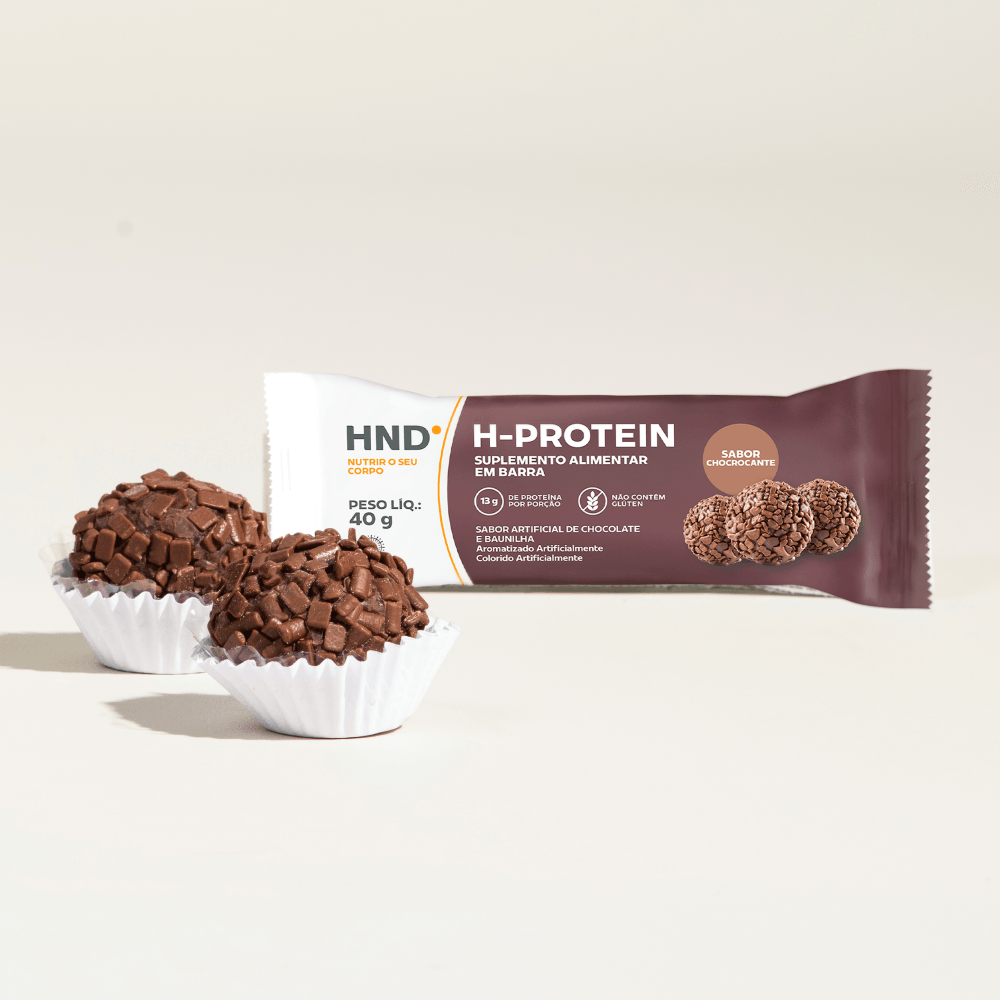 Imagem 2 de H- Protein Suplemento Alimentar em barra Sabor Chocrocante HND 40g