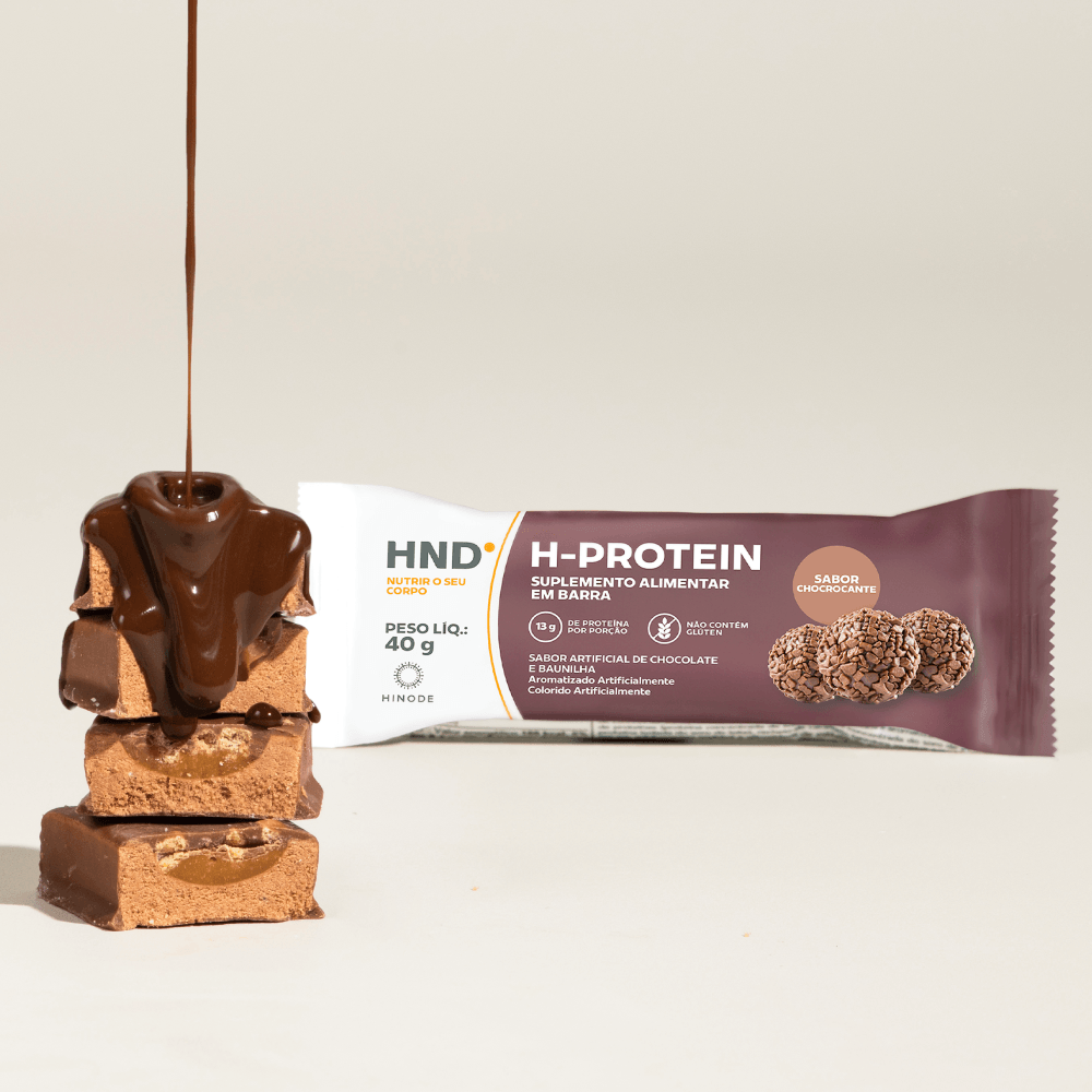 Imagem 6 de H- Protein Suplemento Alimentar em barra Sabor Chocrocante HND 40g