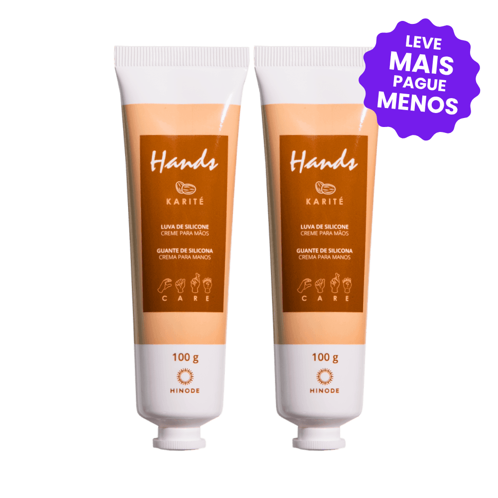 Kit 2 Luvas De Silicone Karité Hands 100g