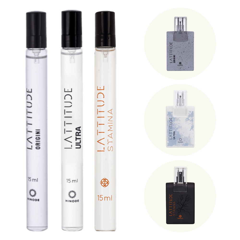 Kit 3 Perfumes Masculinos de Bolsa Lattitude Origini + Ultra + Stamina
