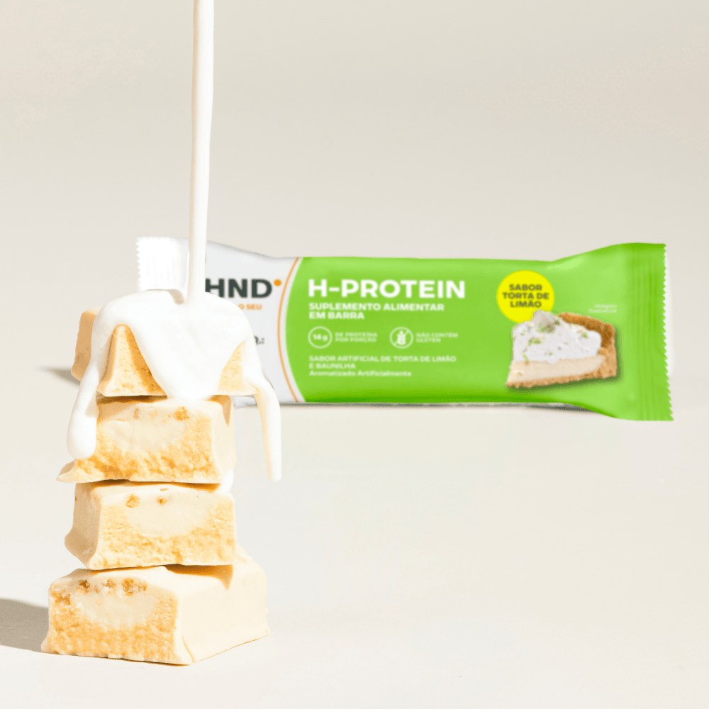 Imagem 5 de H- Protein Suplemento Alimentar em barra Sabor Torta de Limão HND 40g