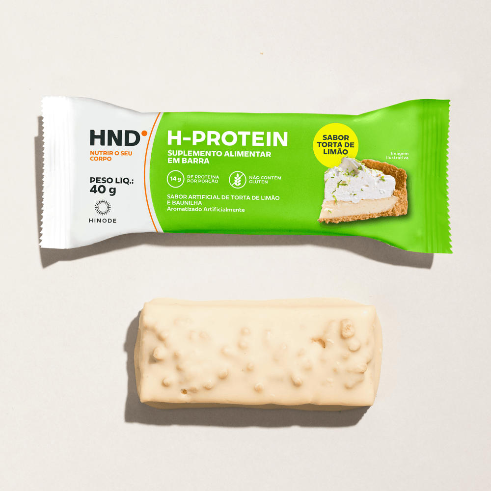 Imagem 6 de H- Protein Suplemento Alimentar em barra Sabor Torta de Limão HND 40g