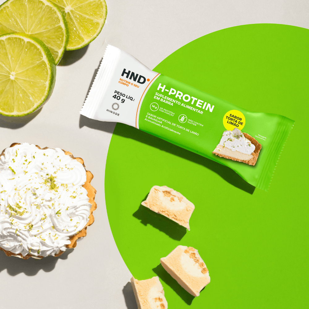 Imagem 8 de H- Protein Suplemento Alimentar em barra Sabor Torta de Limão HND 40g