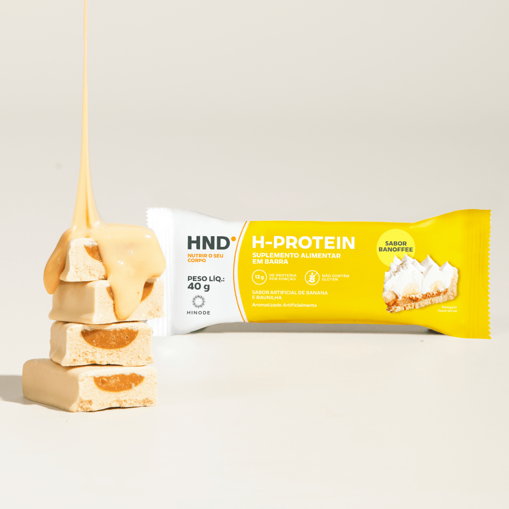 Imagem 5 de H- Protein Suplemento Alimentar em barra Sabor Banoffee HND 40g