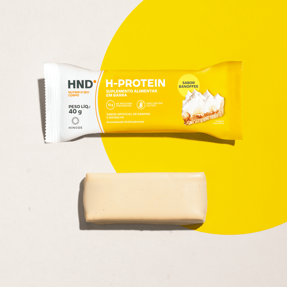 Imagem 6 de H- Protein Suplemento Alimentar em barra Sabor Banoffee HND 40g