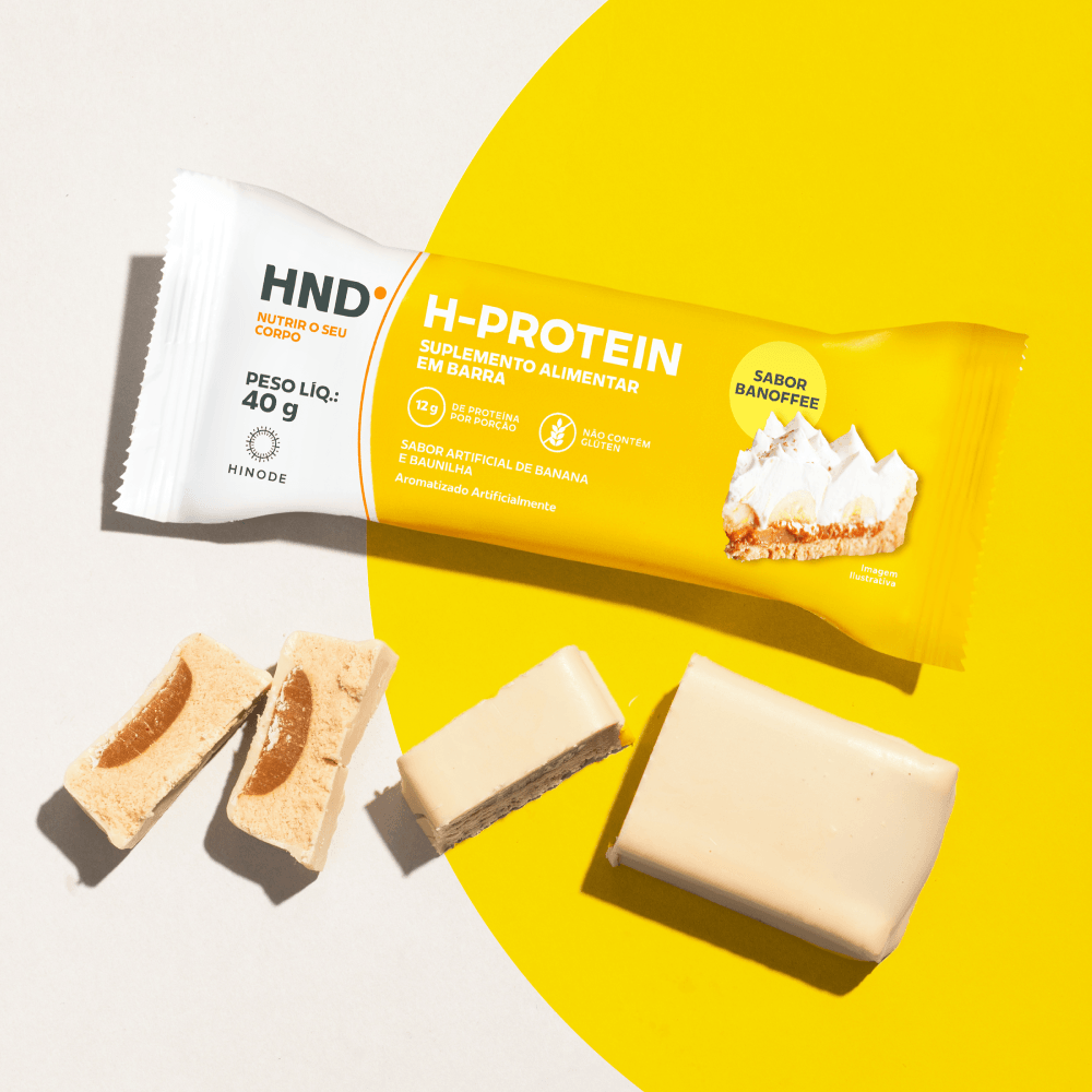 Imagem 7 de H- Protein Suplemento Alimentar em barra Sabor Banoffee HND 40g