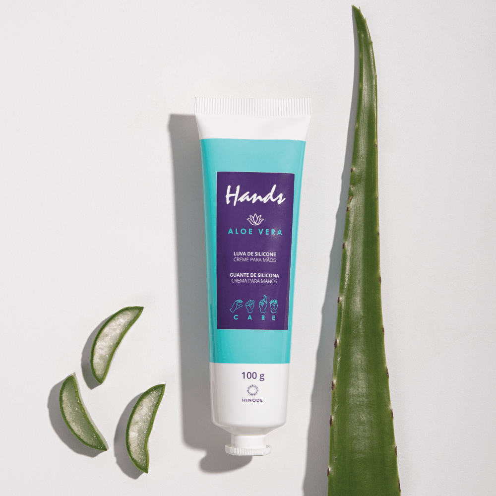 Imagem 4 de Kit 2 Luvas De Silicone Aloe Vera + Romã Hands 100g