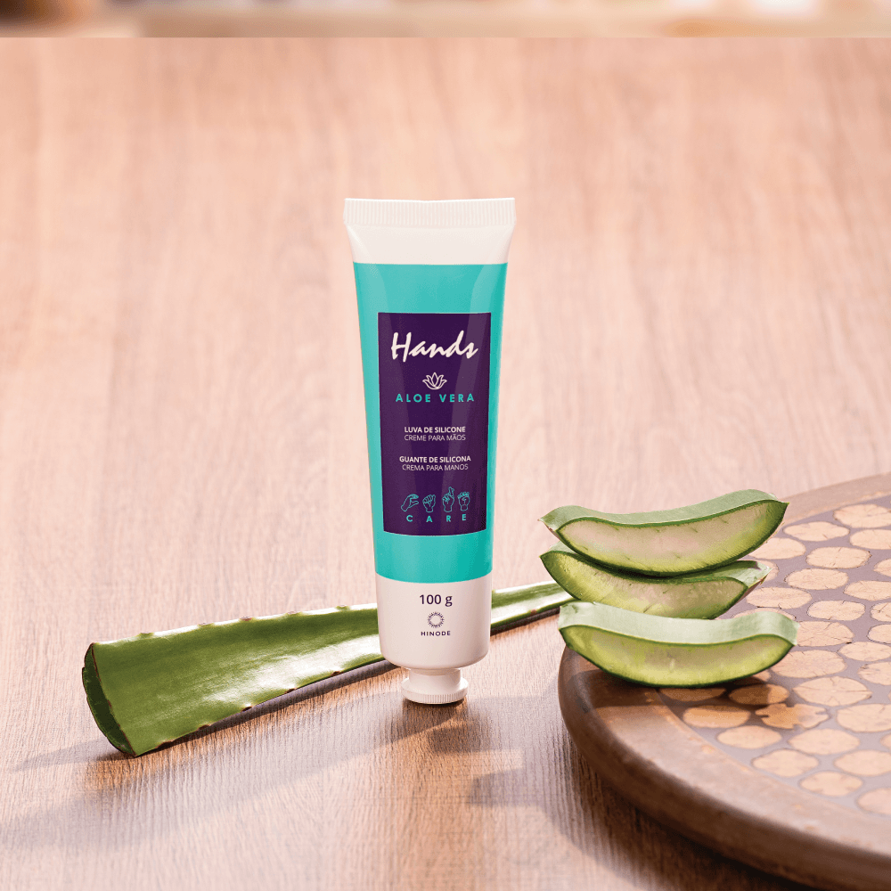 Imagem 7 de Kit 2 Luvas De Silicone Aloe Vera + Romã Hands 100g