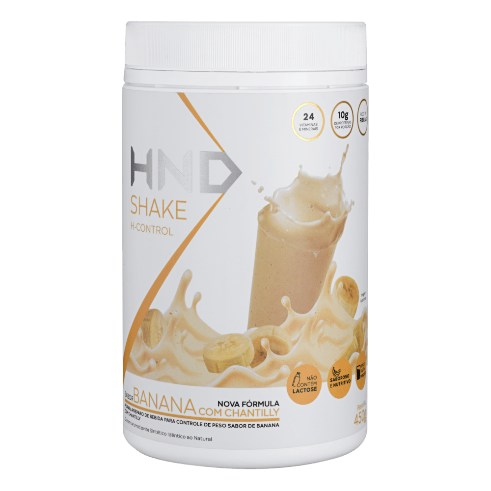 Imagem 2 de Shake H-Control Sabor Banana Com Chantilly HND 450g