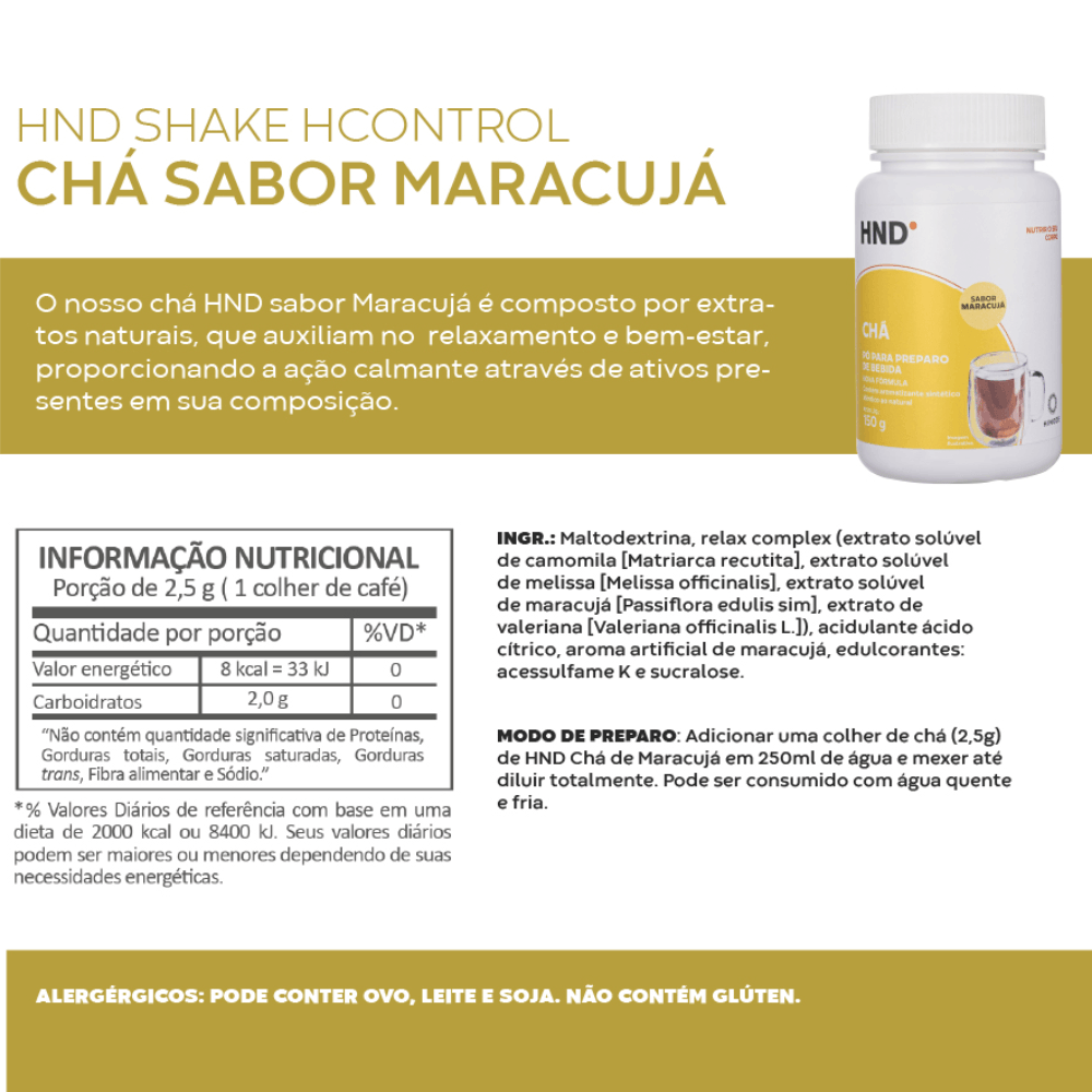Imagem 2 de Chá Sabor Maracujá 150g
