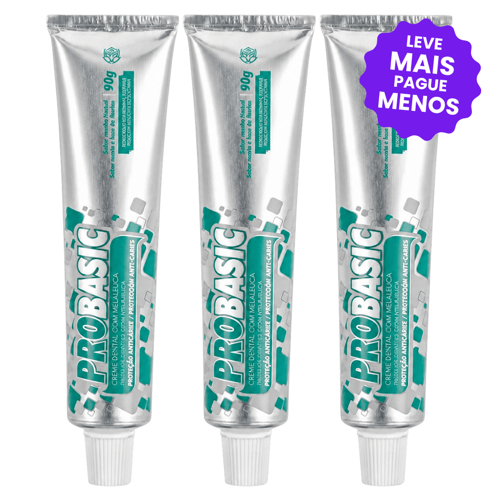Kit 3 Géis Dentais Pro Basic 90g