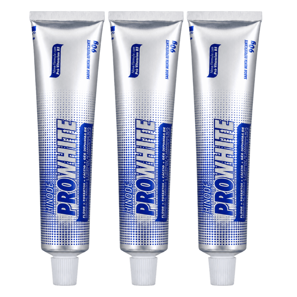 Kit 3 Géis Dentais Clareadores Pro White 90g