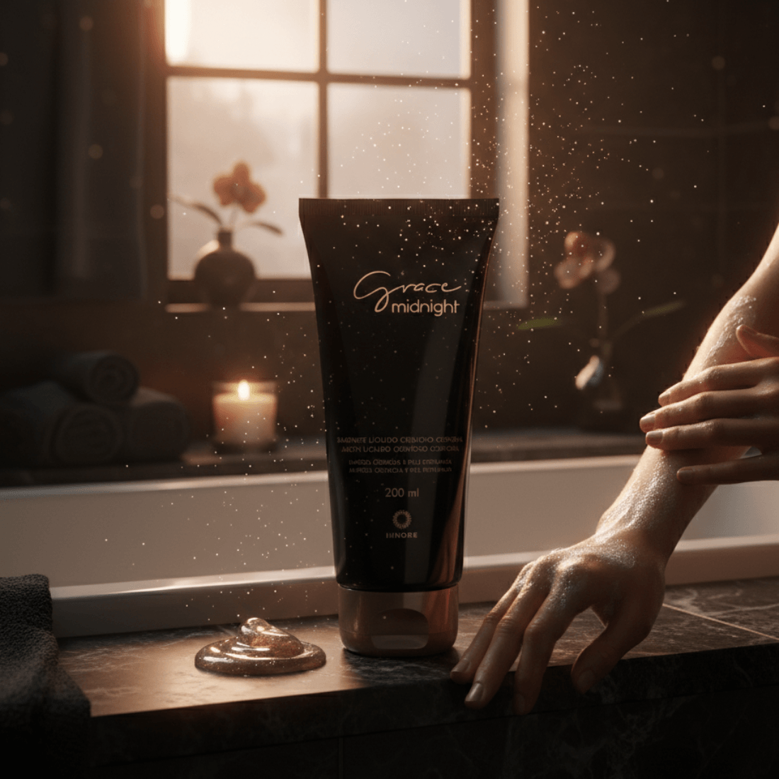 Imagem 2 de Sabonete Líquido Iluminador Grace Midnight Hinode 200ml