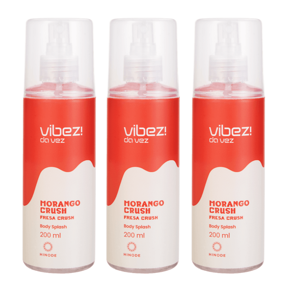Imagem 2 de Kit 3 Body Splash Vibez da Vez! Morango Crush