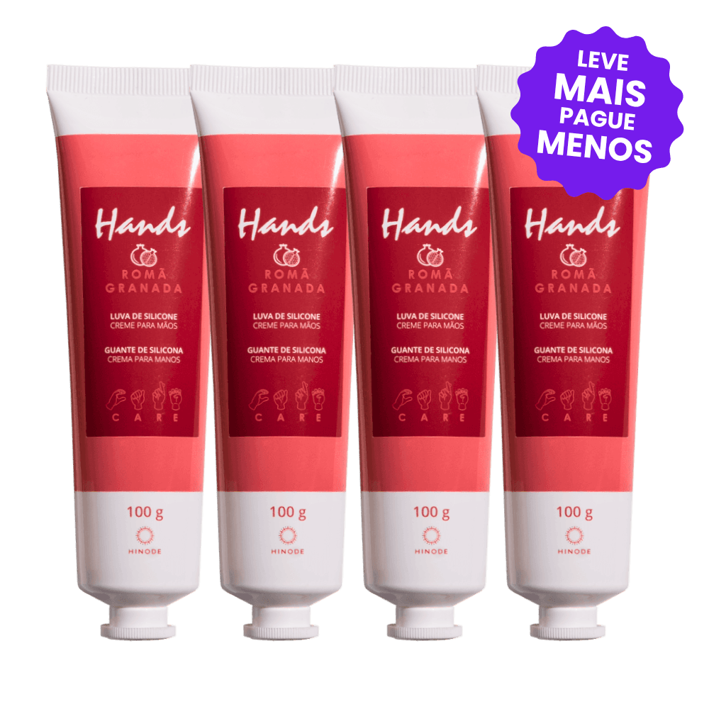 Kit 4 Luvas De Silicone Romã Hands 100g