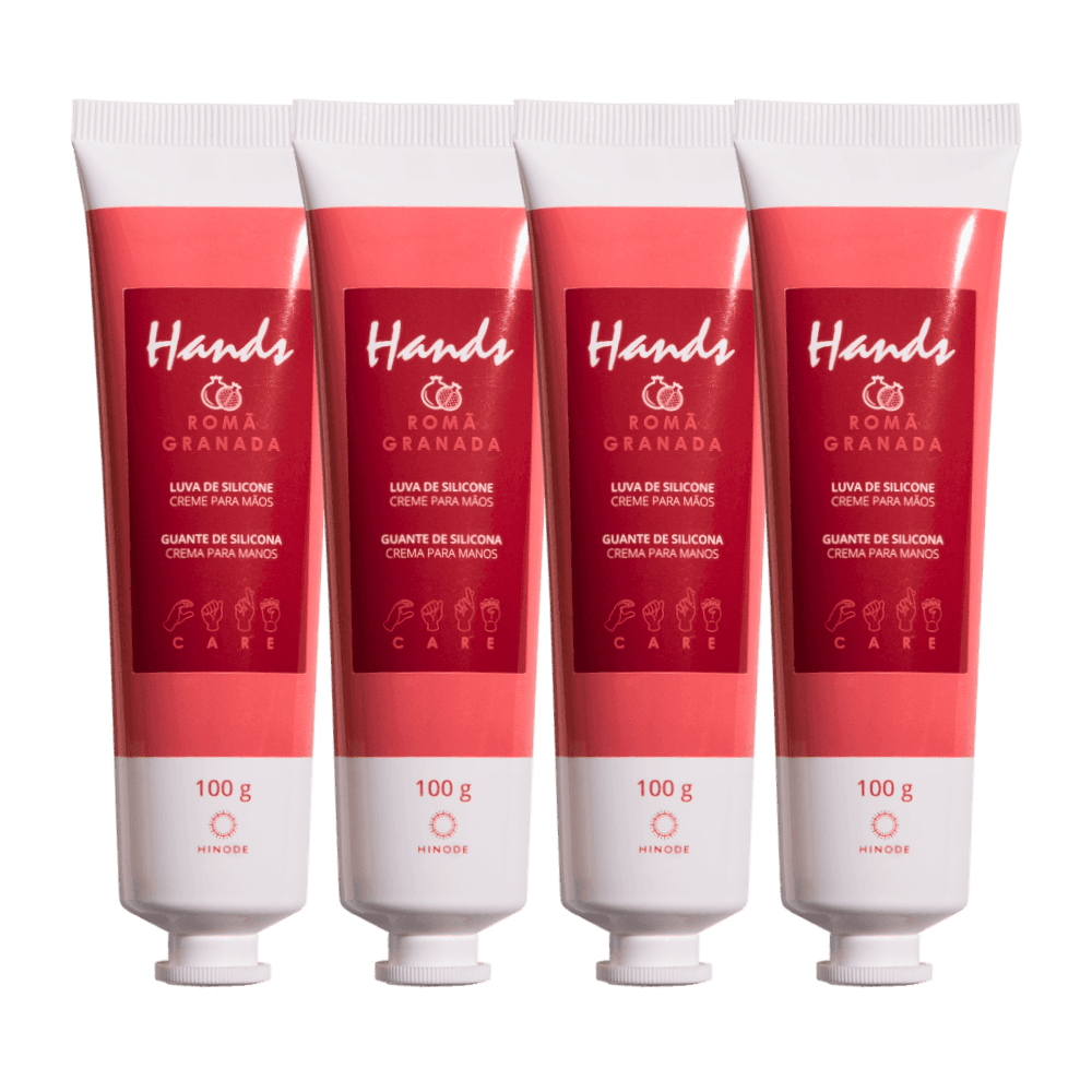 Imagem 2 de Kit 4 Luvas De Silicone Romã Hands 100g