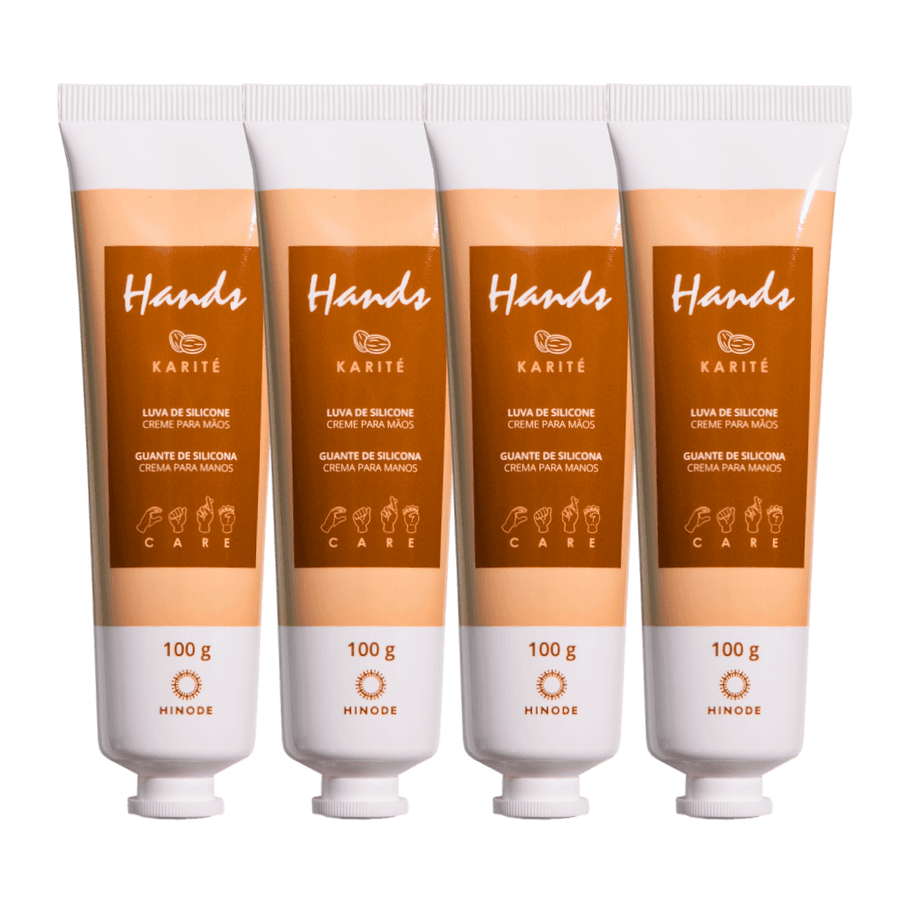 Imagem 2 de Kit 4 Luvas De Silicone Karité Hands 100g