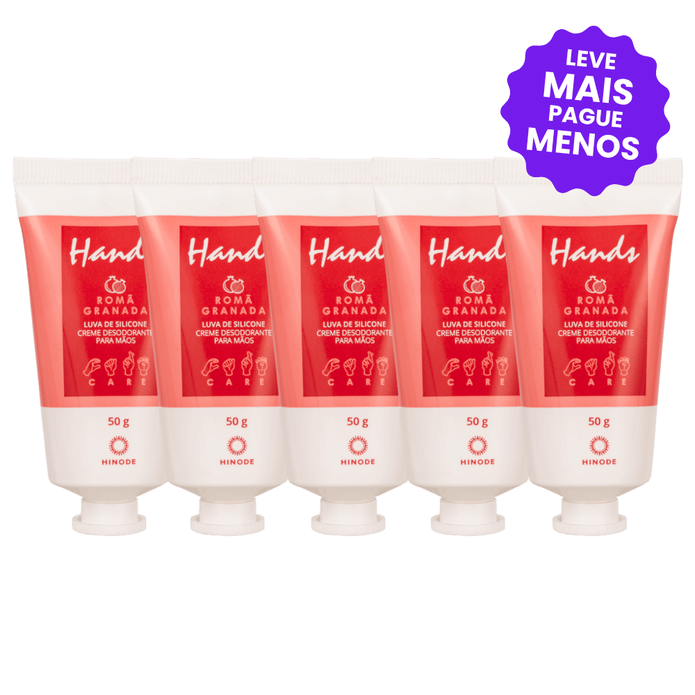 Kit 5 Miniaturas Luvas De Silicone Romã Hands 50g