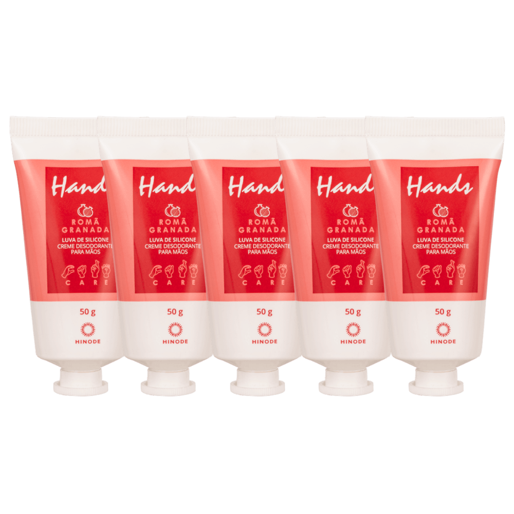 Imagem 2 de Kit 5 Miniaturas Luvas De Silicone Romã Hands 50g