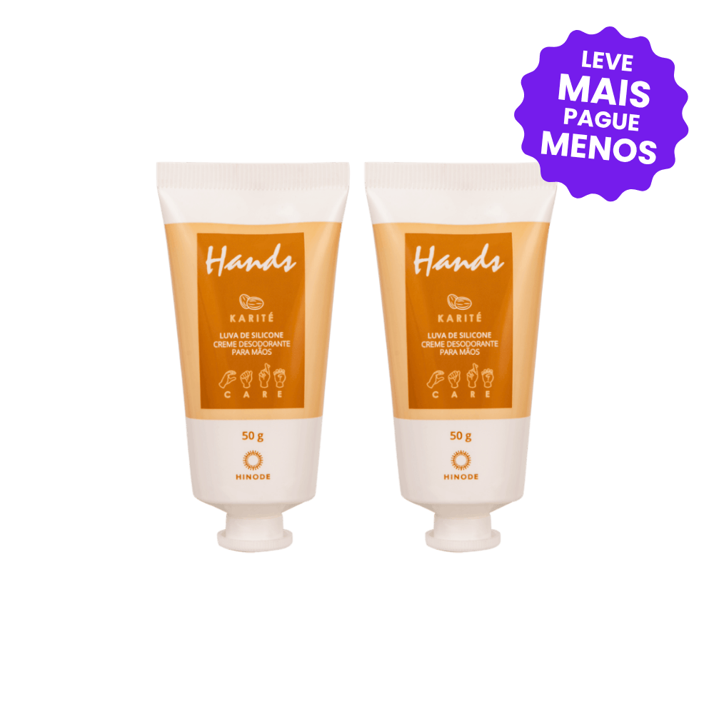 Kit 2 Miniaturas Luvas De Silicone Karité Hands 50g