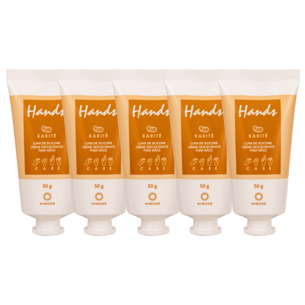 Imagem 2 de Kit 5 Miniaturas Luvas De Silicone Karité Hands 50g