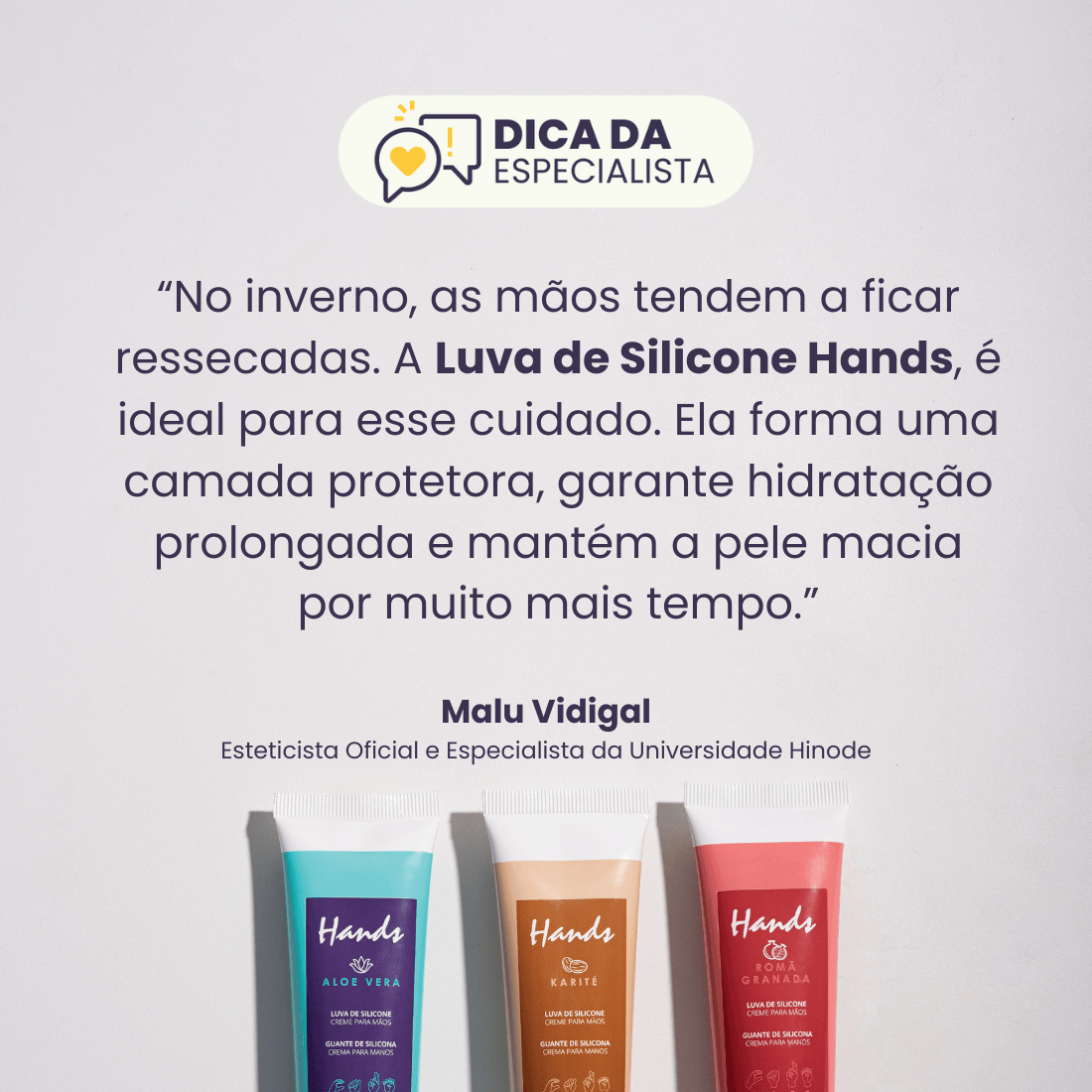 Imagem 4 de Kit 3 Luvas De Silicone Hands Aloe Vera + Romã + Karité